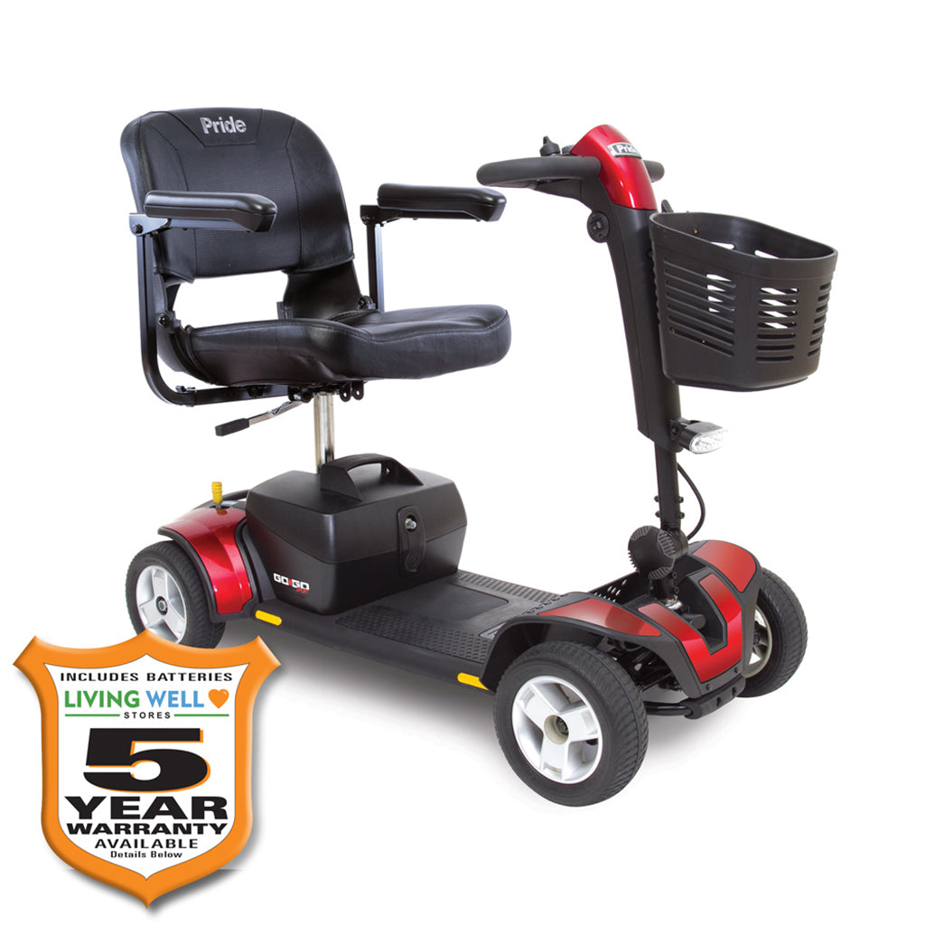 Pride Go-Go Sport 4-Wheel Scooter with Available Extended Warranty