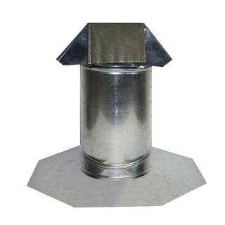 Gibraltar Building Products 6 in. Adjustable Pitch Galvanized Steel Pipe Flashing JACK6GZ