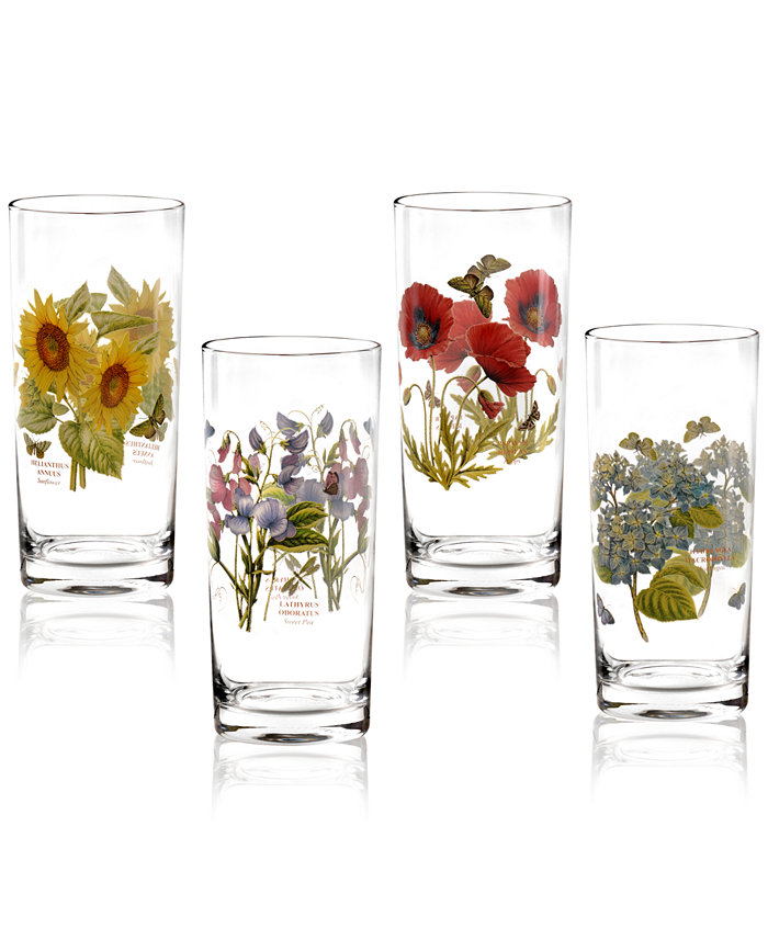 Portmeirion Botanic Garden Highball Glasses Set of 4