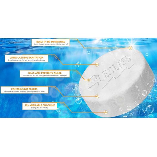 Leslie’s – 3 in. Jumbo Chlorine Pool Tabs – 20 lbs. Bucket