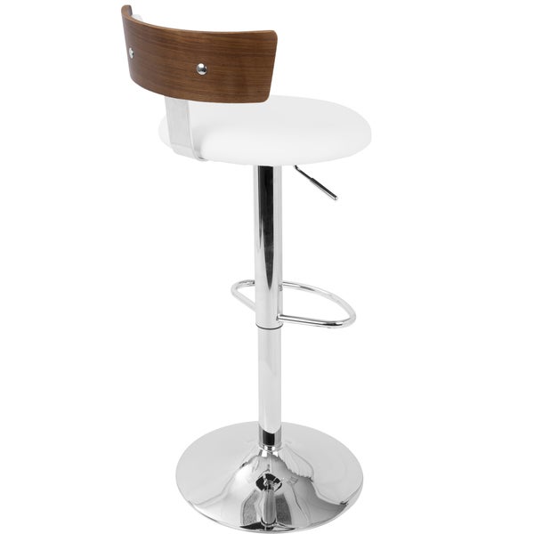 LumiSource Weller Contemporary Adjustable Bar Stool