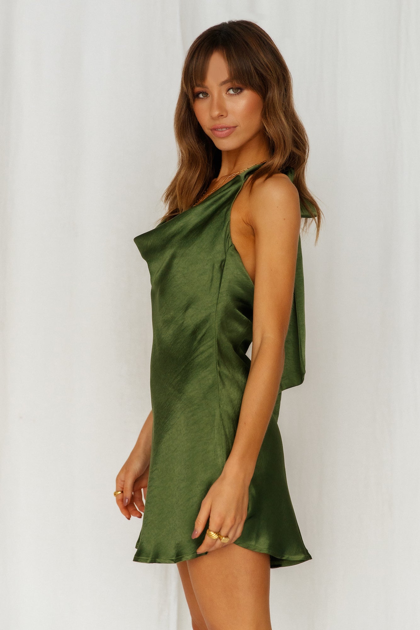 Proud Friend Dress Olive