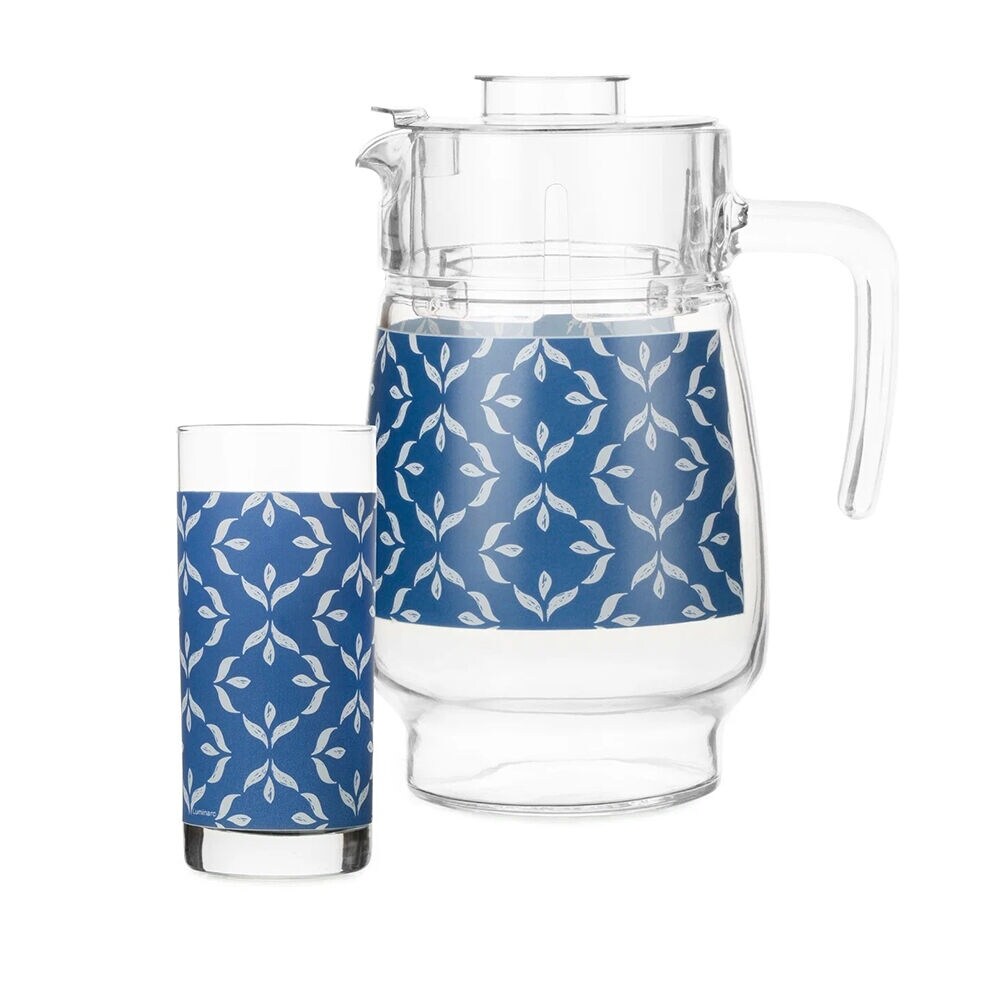 Luminarc Pamina 1.7Qt Pitcher and Glass Set for 6