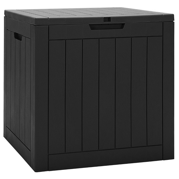 Costway 30 Gallon Deck Box Storage Container Seating Tools Organization Deliveries