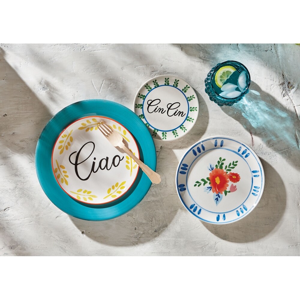 Dolce Vita Cin Cin Appetizer Plate Dinnerware Serving Plates