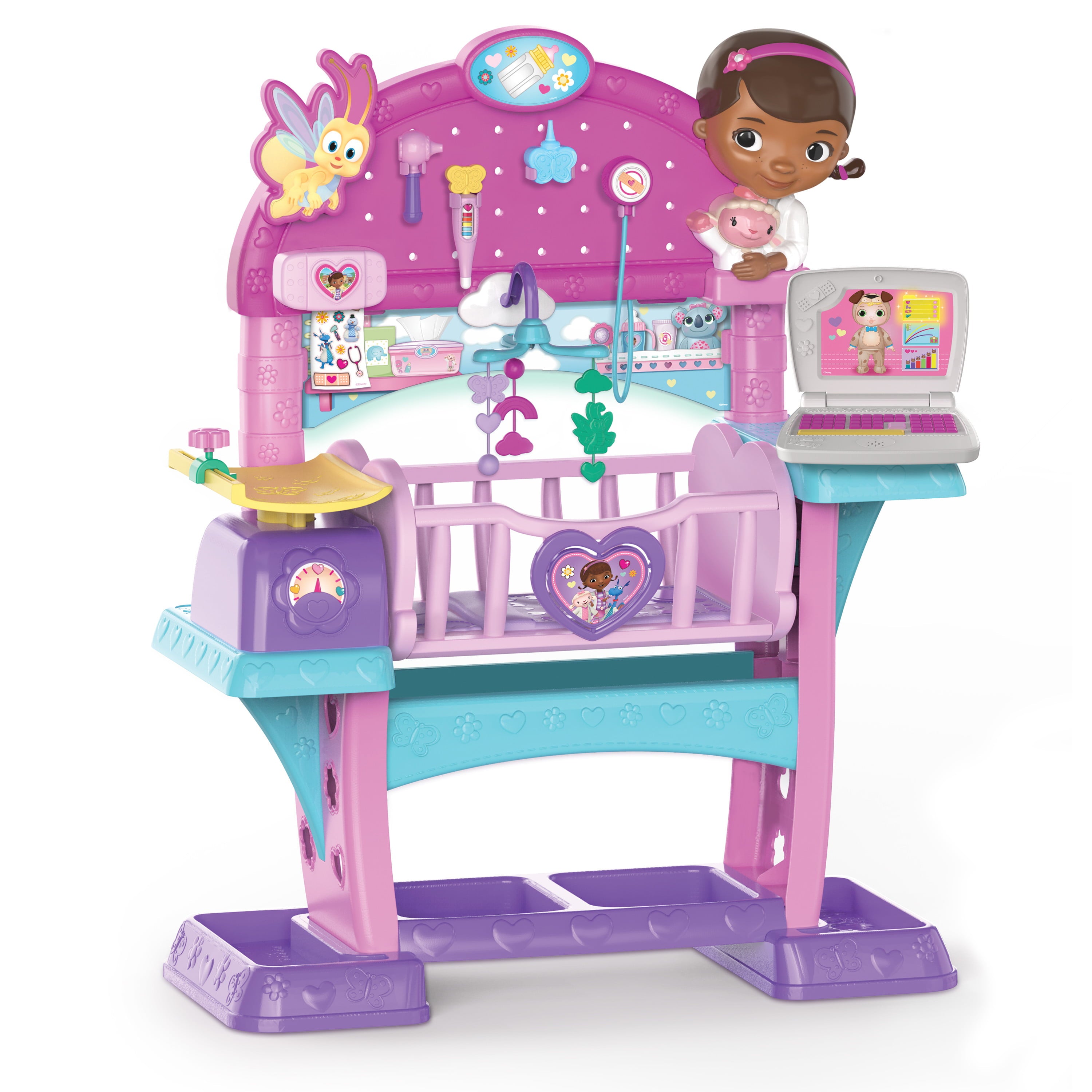 Doc McStuffins Baby All-in-One Nursery， Officially Licensed Kids Toys for Ages 3 Up， Gifts and Presents