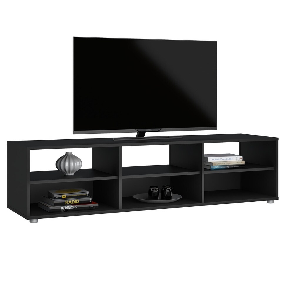 Porch   Den Media 6 Shelf TV Stand