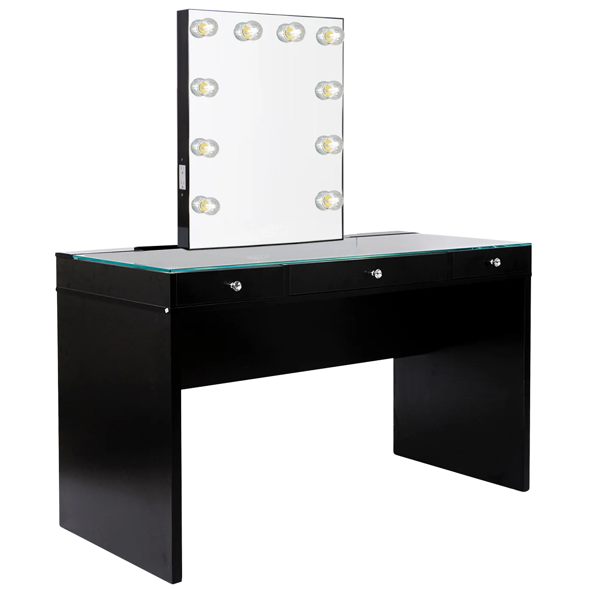 IVFT-SSPL2TBGLOWX-DWH2U-LFD-N | SlayStation® Plus 2.0 Table + Vanity Mirror Bundle