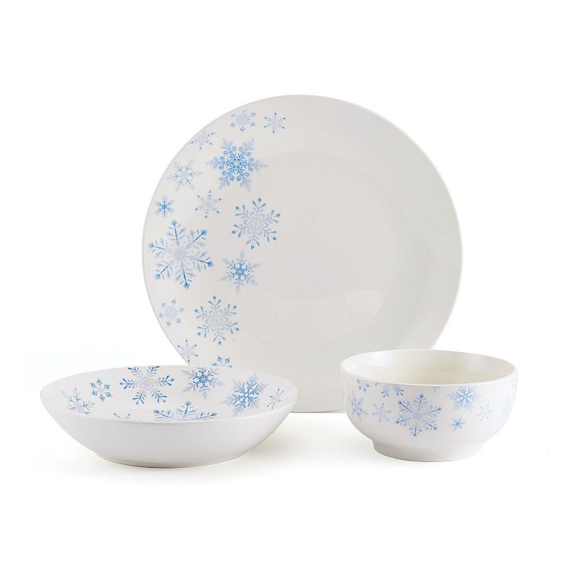 Studio Nova Winter Snowflakes 18-pc. Dinnerware Set