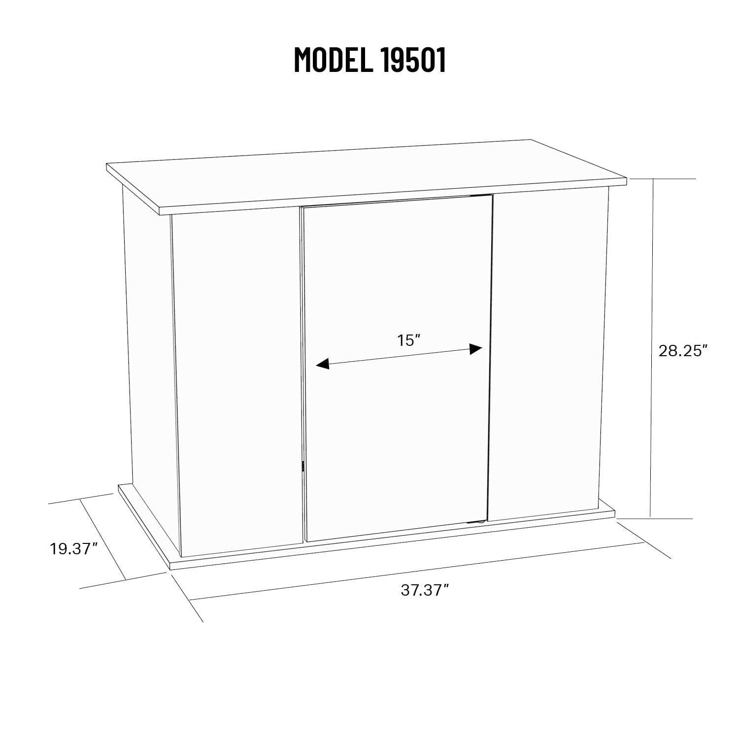 Aquatic Fundamentals 50/65 Gallon Wood Aquarium Stand