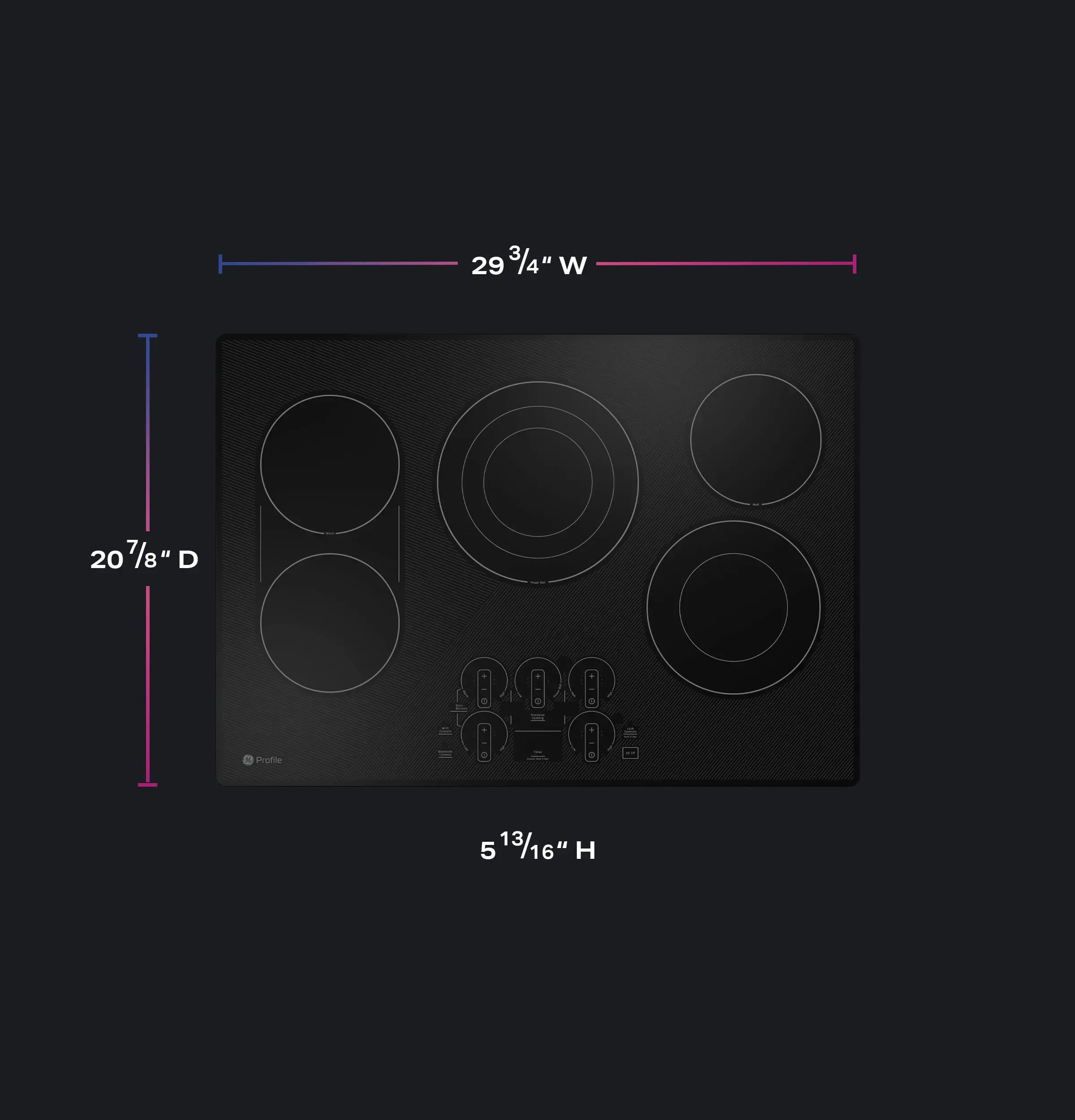 GE Profile Electric Cooktop PEP9030STSS