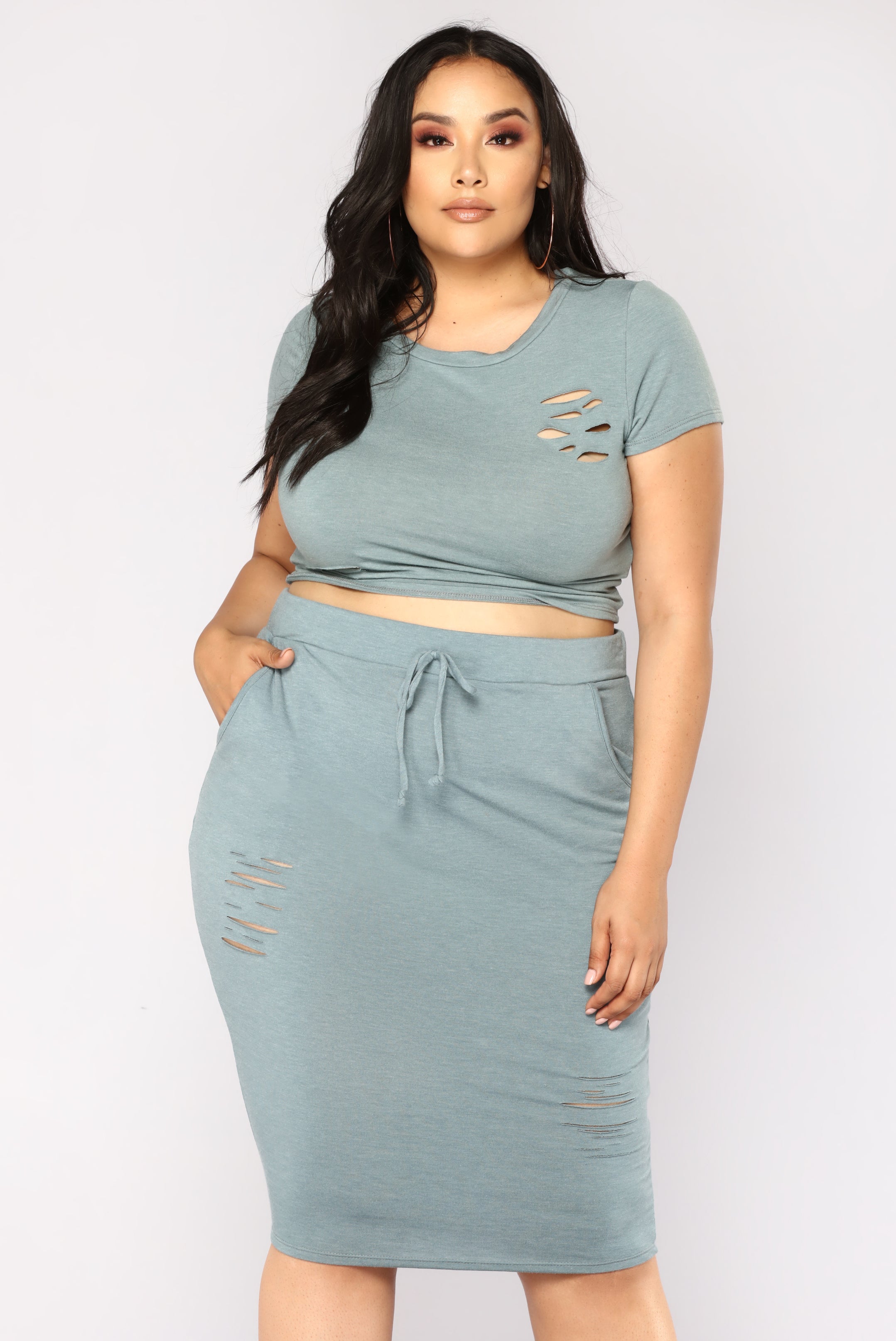 Casual Lover Skirt - Cyan