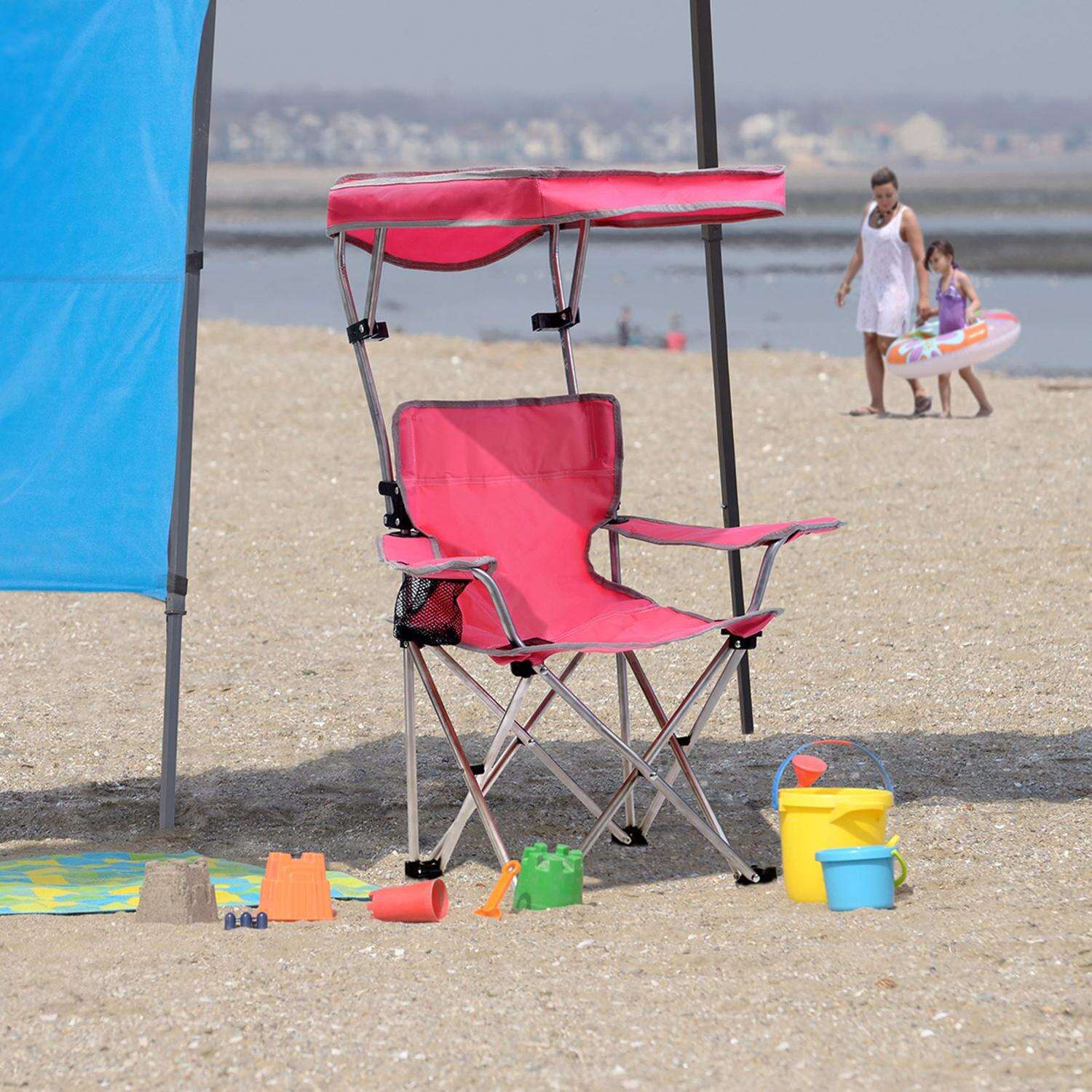 QuikShade Pink Canopy Kids Folding Chair