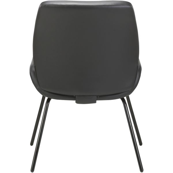 Lorell Bonded Leather U-Shaped Seat Guest Chair