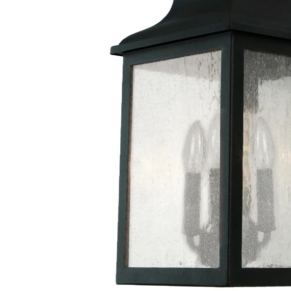 1 Light Outdoor Wall Lantern in Oil Rubbed Bronze Finish and Clear Tempered Glass - Rich Black Finish Shopping - The Best Deals on Outdoor Wall Lanterns | 38131177