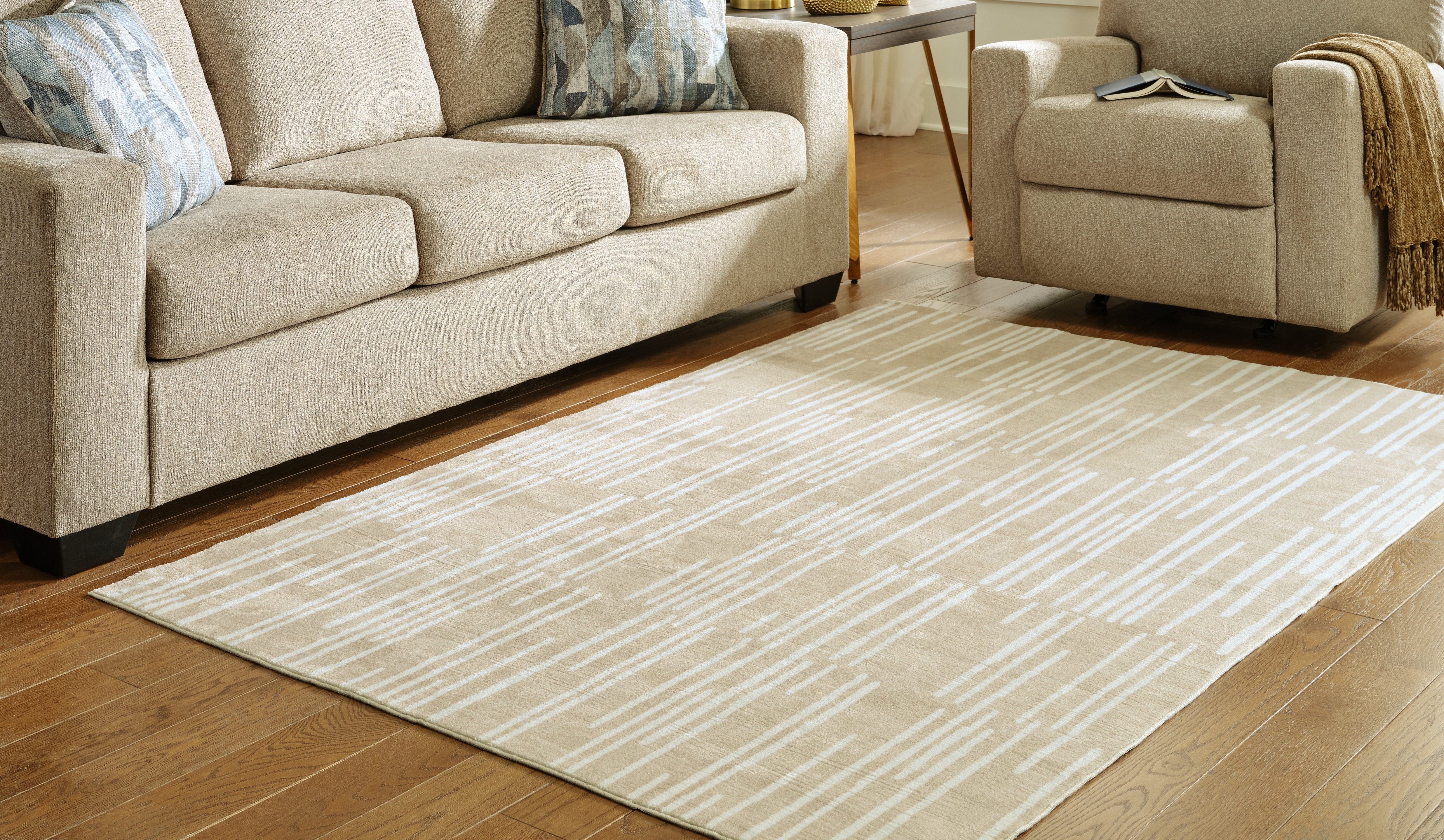 (Online Special Price) Ardenville Tan/Cream 5 x 7 Rug