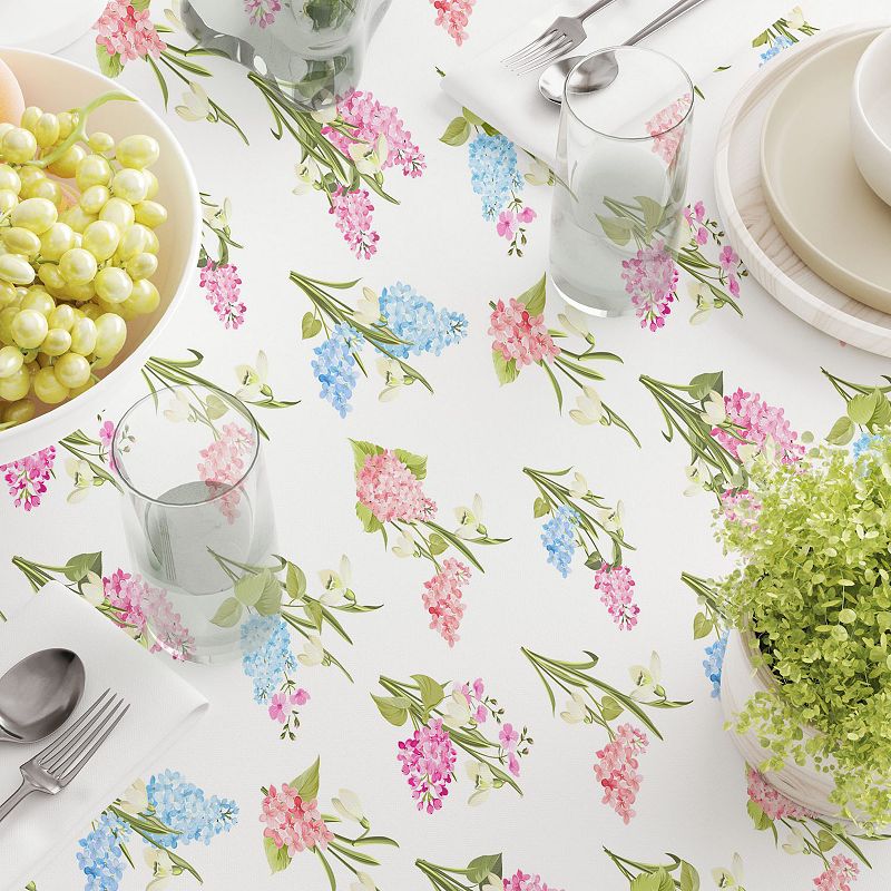 Square Tablecloth， 100% Polyester， 60x60， Garden Grown Flowers