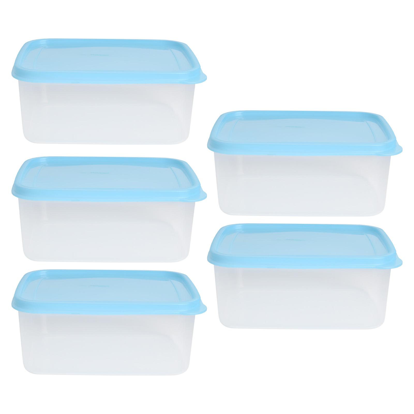 Kitchen Refrigerator Storage Crisper Microwave Heated Lunch Box Transparent Plastic Sealed Box