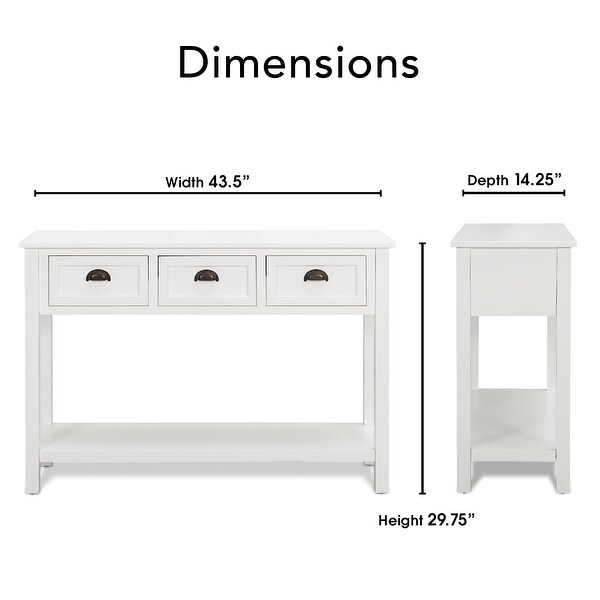 Finch Lockwood Console Table，White