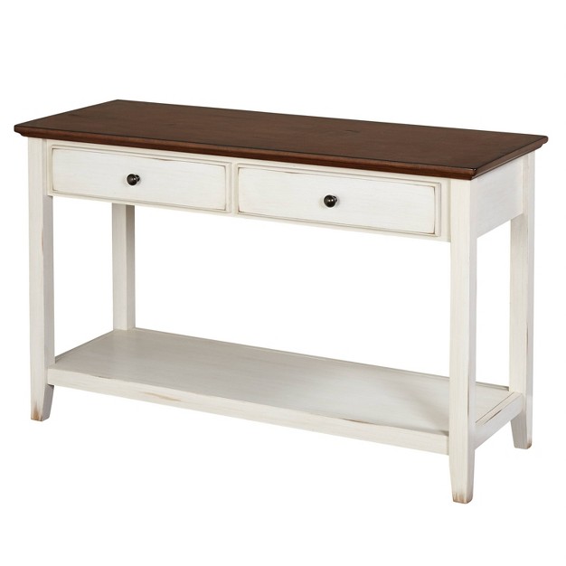 Charleston Sofa Table Off White chestnut Buylateral