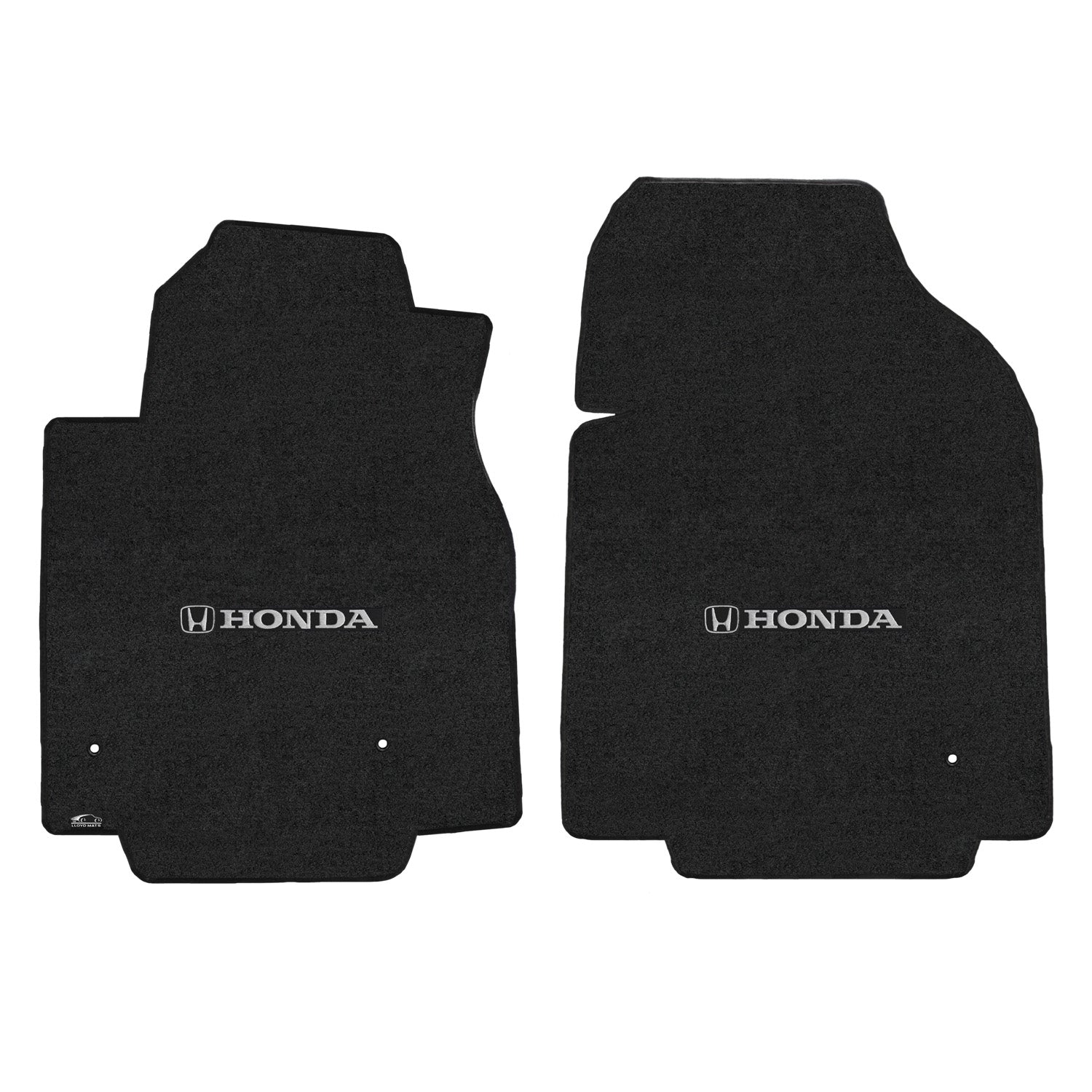 Lloyd Mats Custom Fit Floor Mats for Honda PILOT 2009-2015 LogoMat 2Pc Set Charcoal