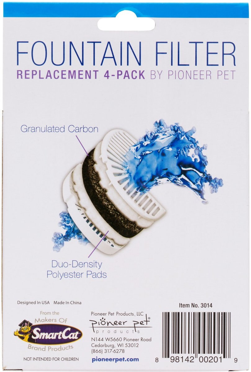 Pioneer Pet Replacement Filters for Ceramic and Stainless Steel Fountains