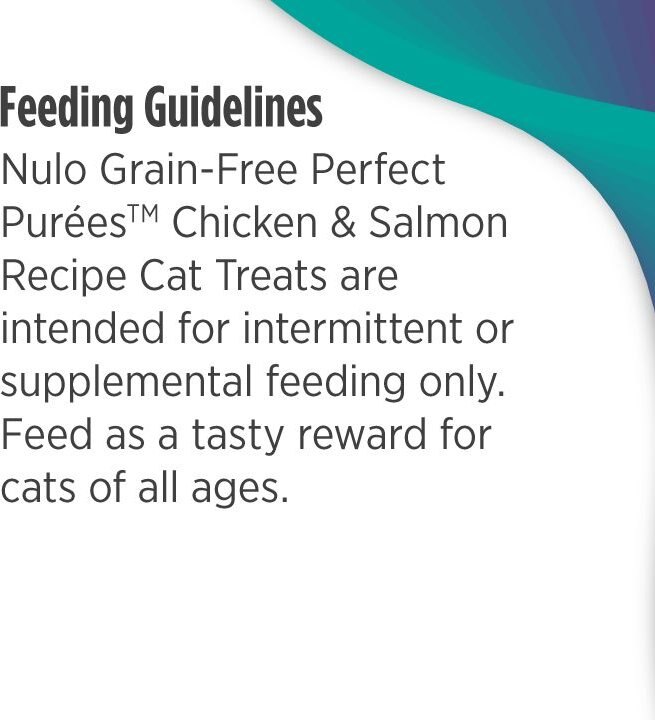 Nulo Freestyle Perfect Purees Chicken and Salmon Recipe Grain-Free Lickable Cat Treats