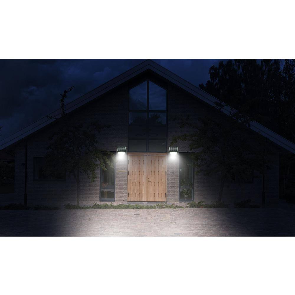 eLEDing 5-Watt 700 Lumens 160-Degree Black PIR Activated Outdoor Integrated LED 5-in-1 Flood Light Garage Yard Deck Path Camping EE-LD-SFL-5W