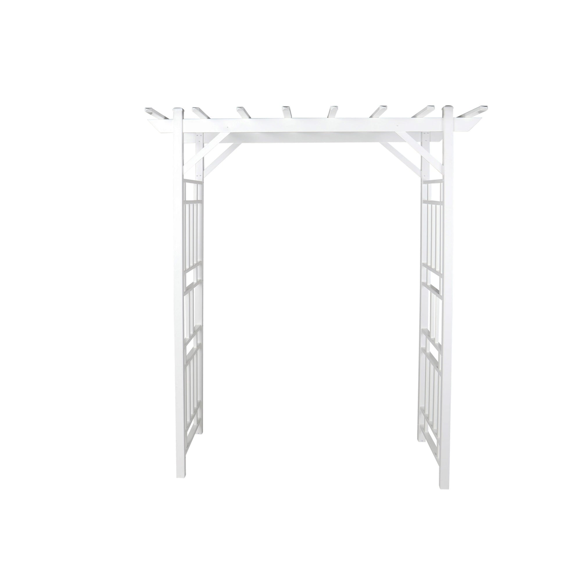 85.6 in. x 72 in. PVC Arched Arbor