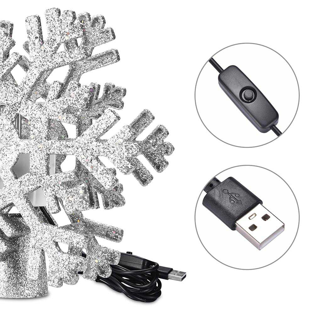 Yescom Christmas Tree Topper Light Projector 3-Films