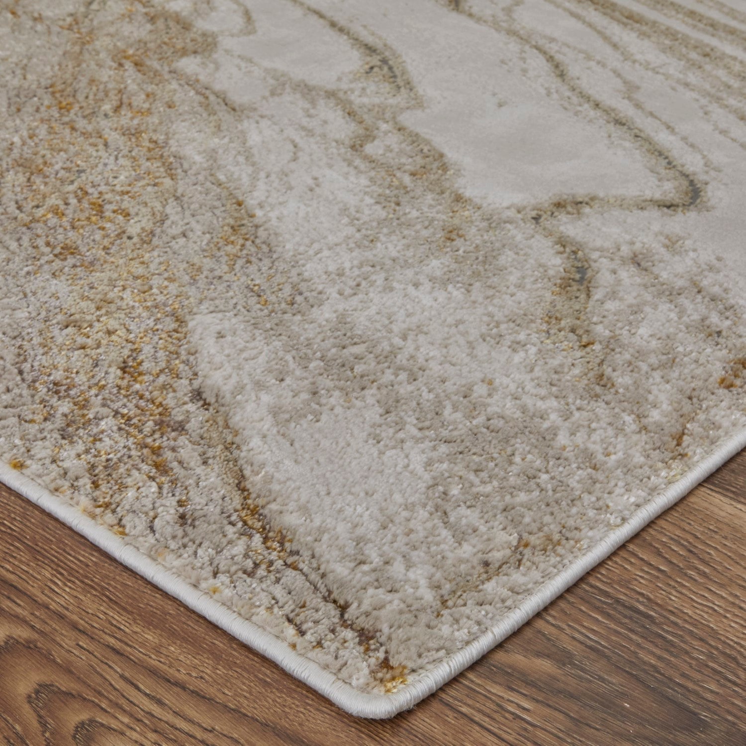 Tripoli Abstract Ivory/Taupe/Gold Rug