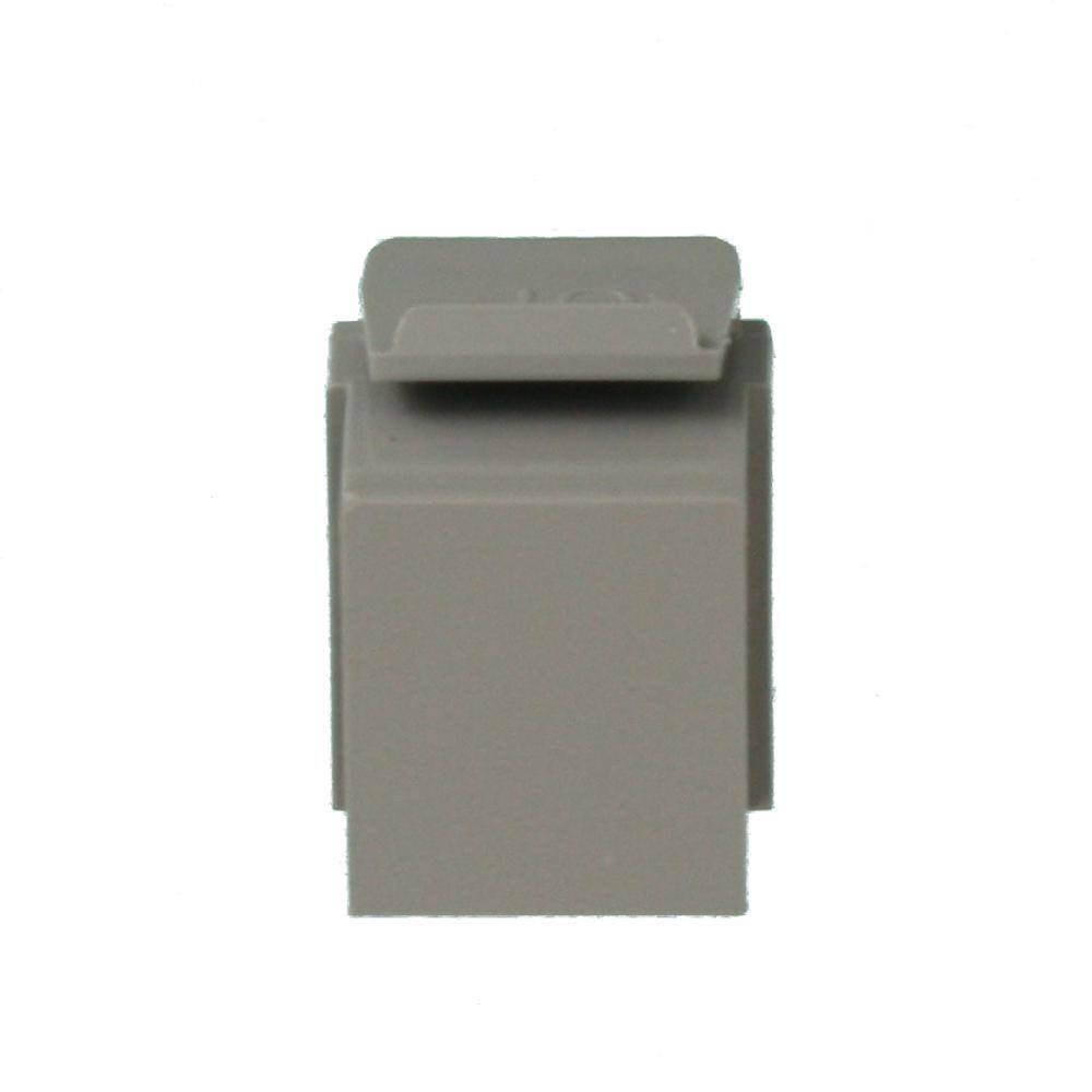 Leviton QuickPort Blank Inserts Gray (10-Pack) 41084-BG