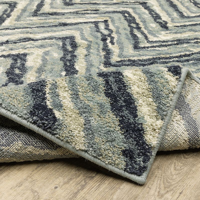 StyleHaven Salinas Industrial Chevron Area Rug