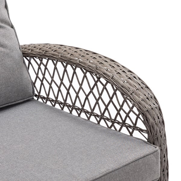 3pcs Outdoor Furniture Modern Wicker rocking chair set - Overstock - 37253099