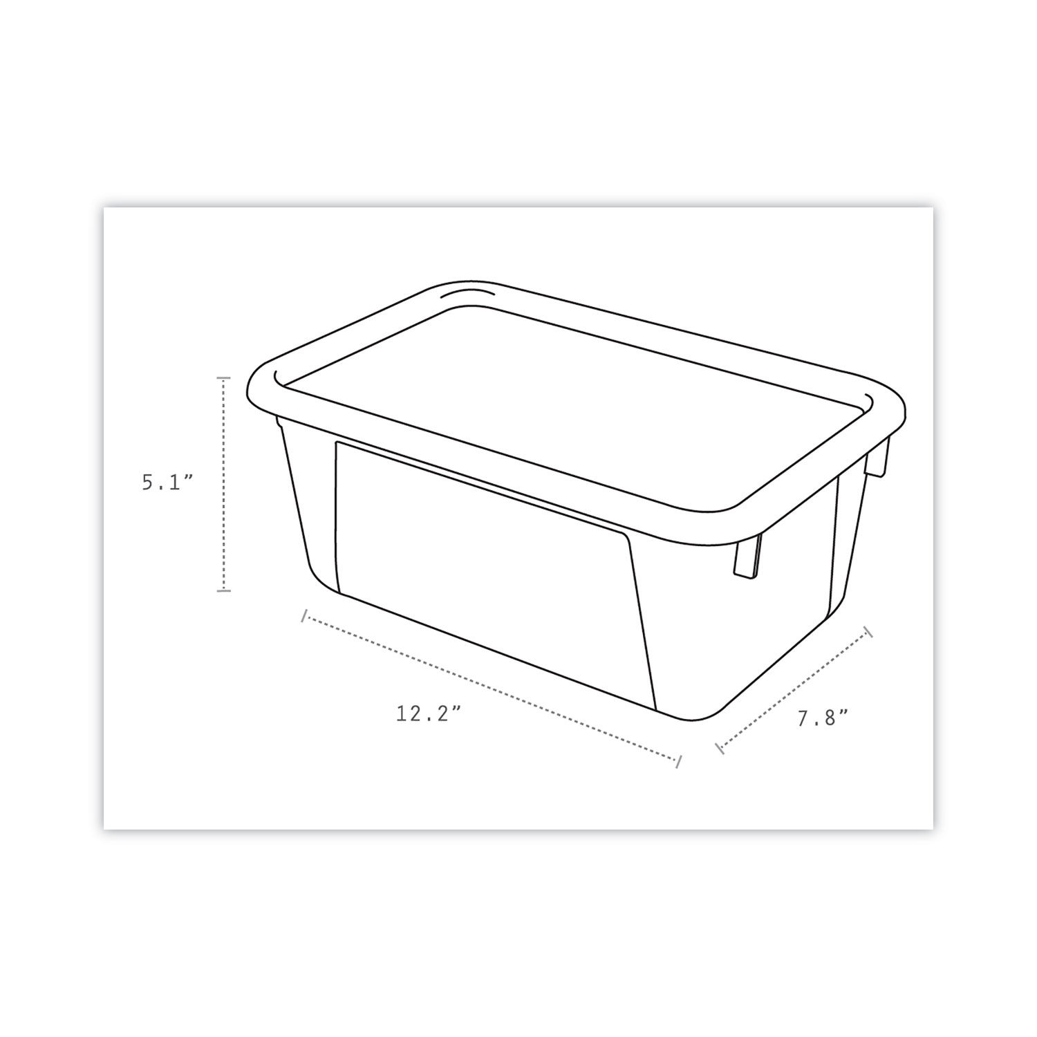 Cubby Bins with Clear Lids by Storex STX62407U06C