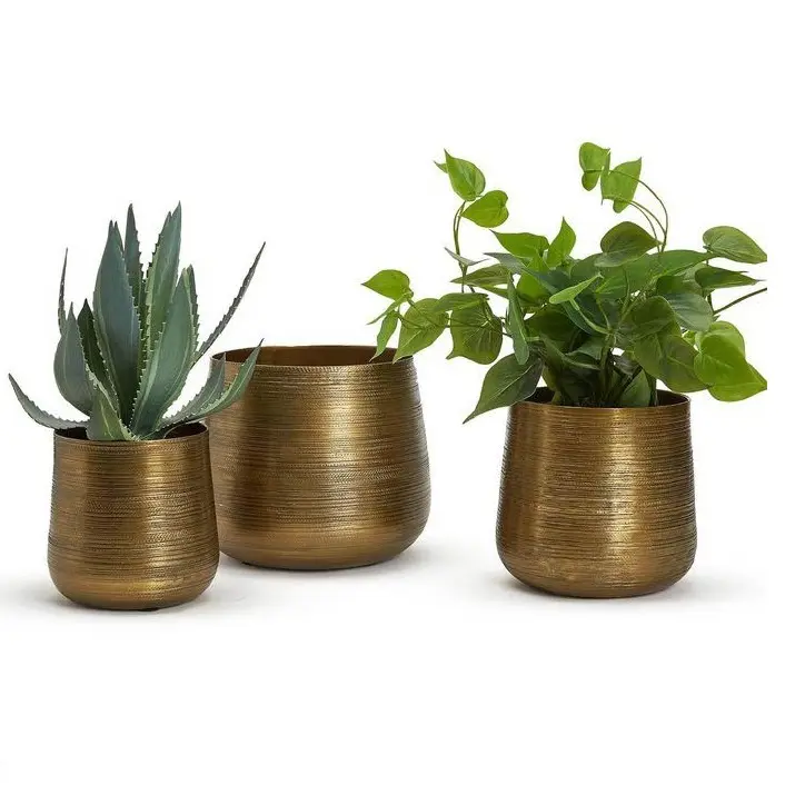 Home Decoration Factory Sales Metal Planter Home Indoor Outdoor Garden Usage Customized Size Metal Planter