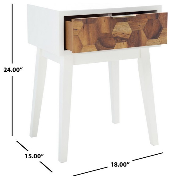 Nilo 1 Drawer Accent Table Safavieh   Transitional   Side Tables And End Tables   by Safavieh  Houzz