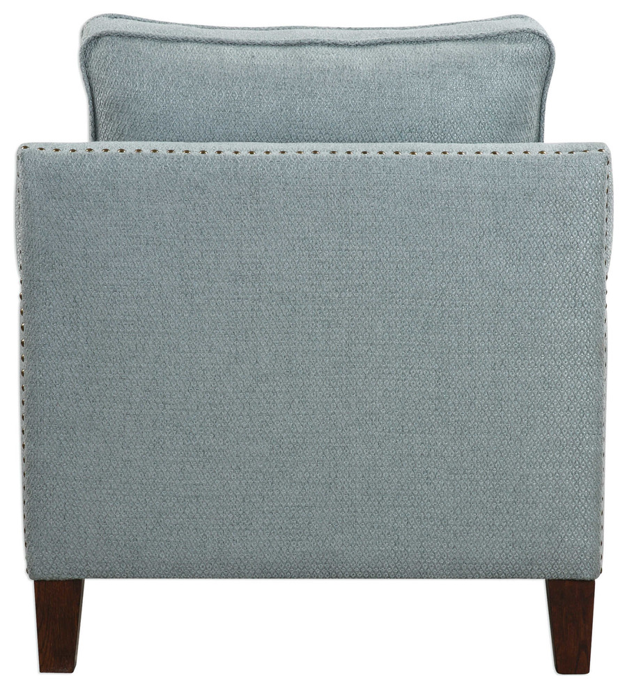 Charlotta Sea Mist Accent Chair   Transitional   Armchairs And Accent Chairs   by Ownax  Houzz