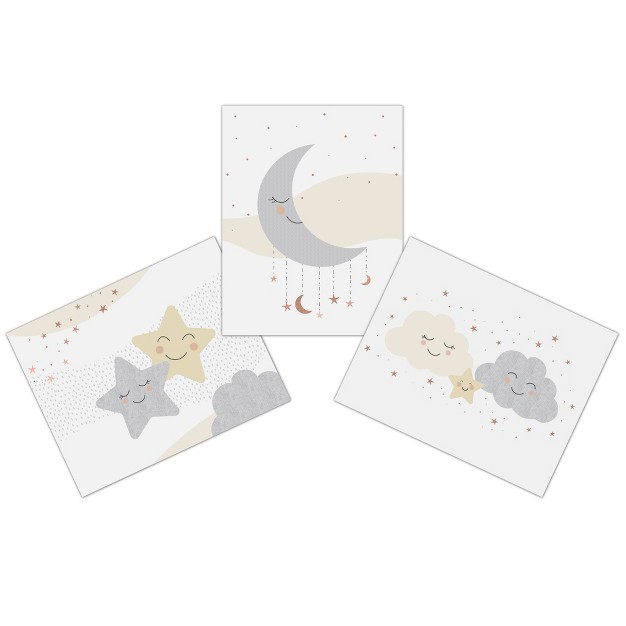 Lambs amp Ivy Goodnight Moon 3 piece Unframed Nursery child Wall Art 11 X 14