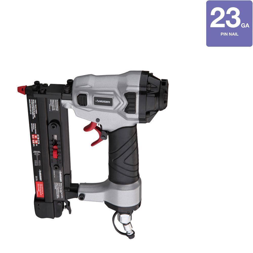 Husky Pneumatic 23-Gauge 1 in. Headless Pin Nailer DPP123