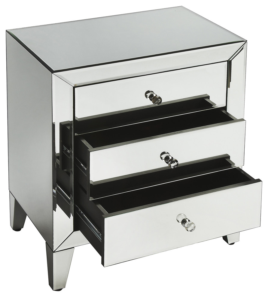 Emily Mirrored Chest  5251146   Contemporary   Accent Chests And Cabinets   by Butler Specialty Company  Houzz