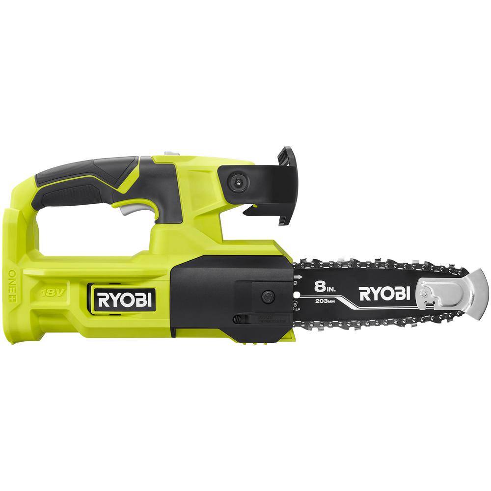 RYOBI ONE+ 18V 8 in. Battery Pruning Chainsaw (Tool Only) P5452BTL