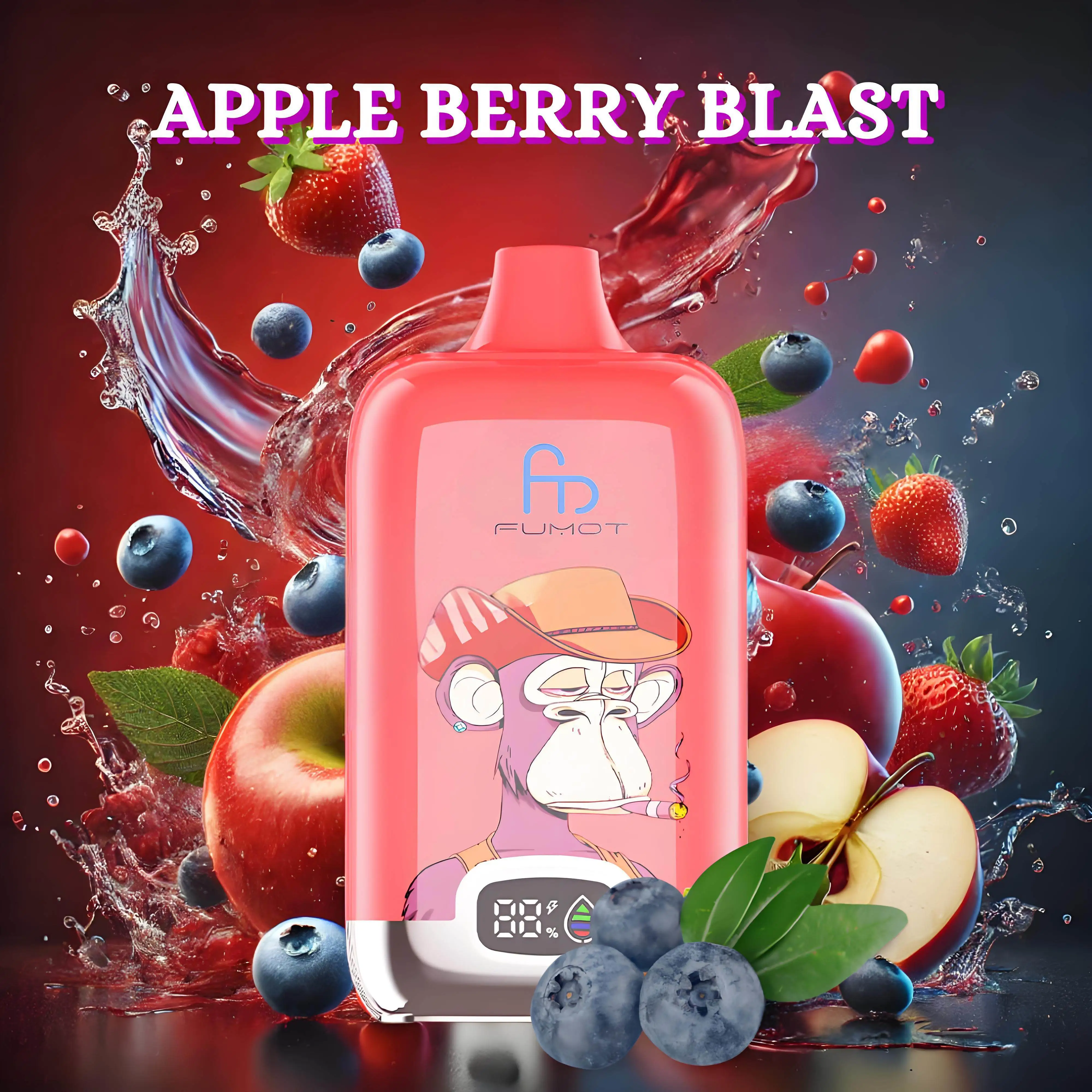 Fumot Tornado Digital Box 12000 Puffs - Apple Berry Blast