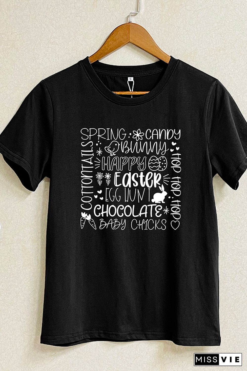 Happy Easter Short Sleeve Graphic Tee Wholesale