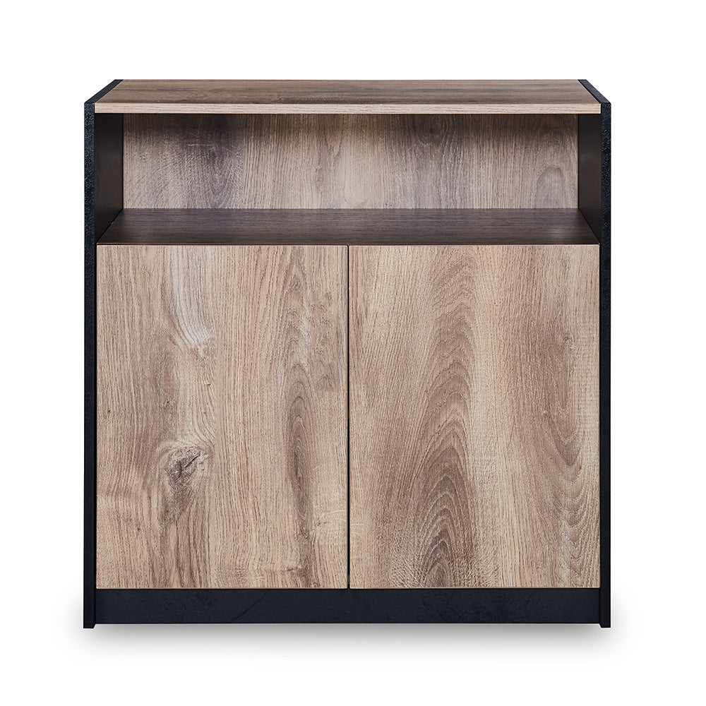 ARTO Credenza Cabinet 80cm - Warm Oak & Black