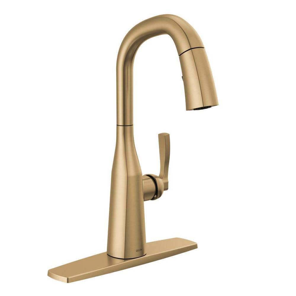 Delta Stryke Single Handle Bar Faucet in Lumicoat Champagne Bronze 9976-CZ-PR-DST