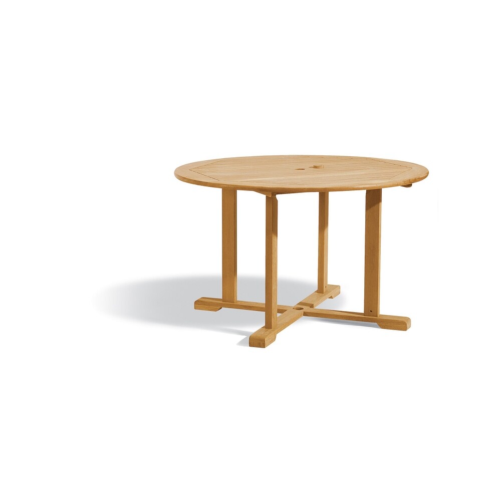 Nirwana 48 inch Natural Teak Round Dining Table by Havenside Home