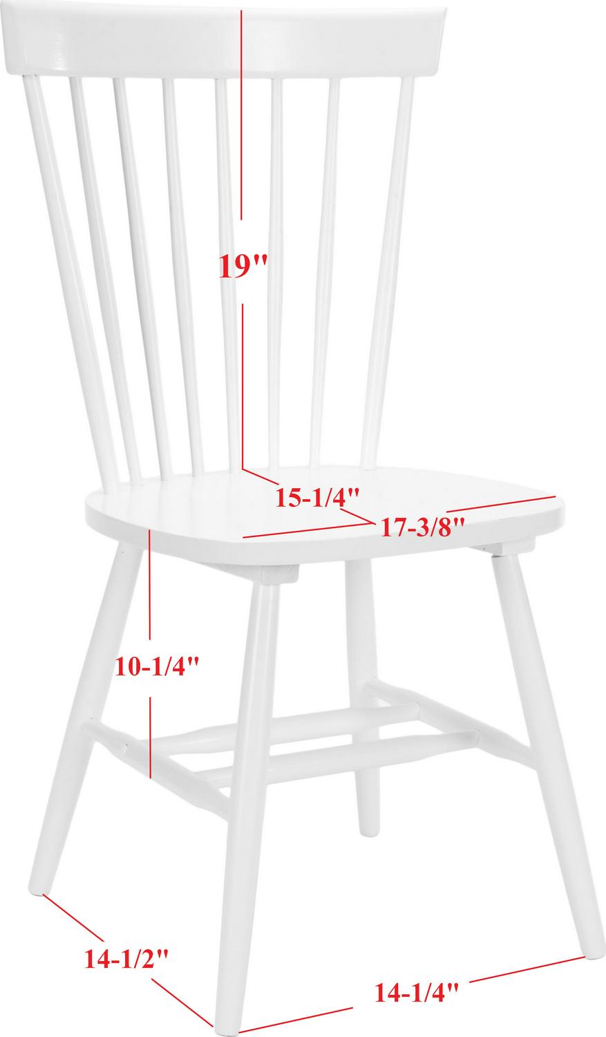 Safavieh Dining Chair， Set of 2， White