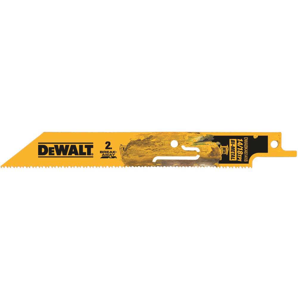 DEWALT BREAKAWAY Recip 6-in 5 pack DWABK461418 from DEWALT