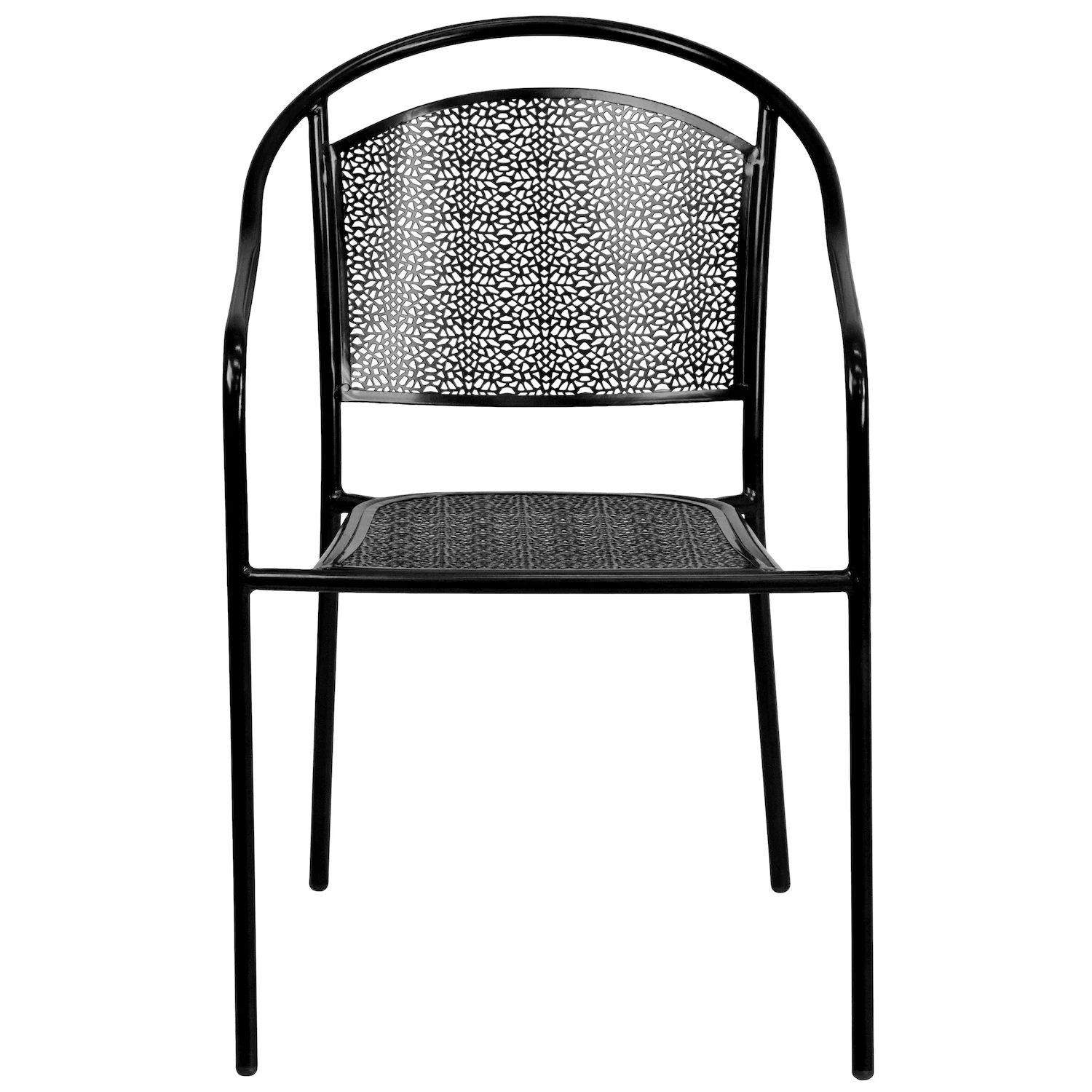 Flash Furniture Commercial-Grade Indoor / Outdoor Steel Patio Arm Chair